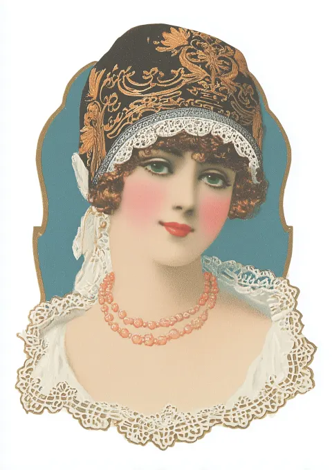 In the watercolor painting style of Thomas Kinkade, a breathtakingly beautiful lady with green eyes
