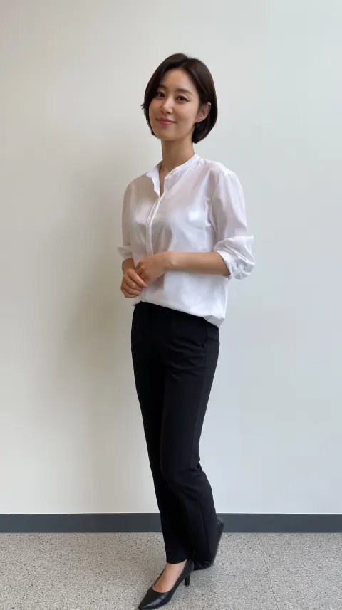 Korean Woman in Homewear for Living Category