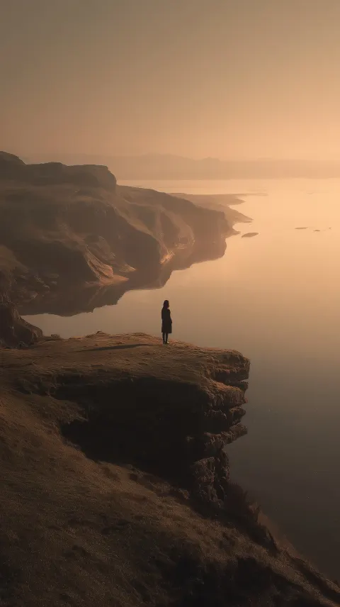 Personne regardant vers l’horizon