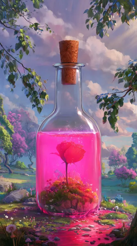 Pink Vessel Expanding as Its Walls Thin