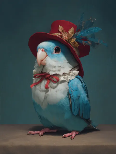 Cute Blue Bird Animation Style