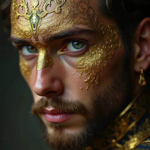 Zelensky Gilded in Klimt Style Fantasy