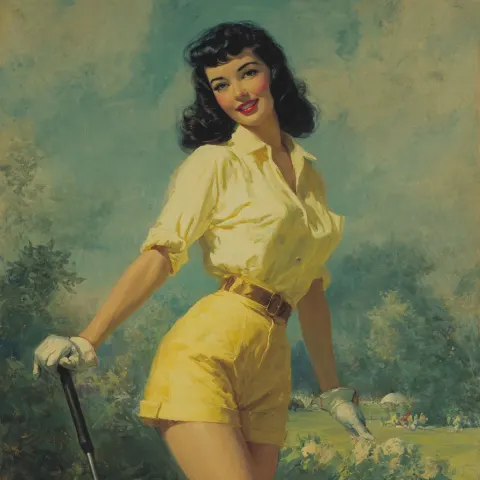 1950s century , wicked gorgeous woman, longest black hair, with curtain bangs hair